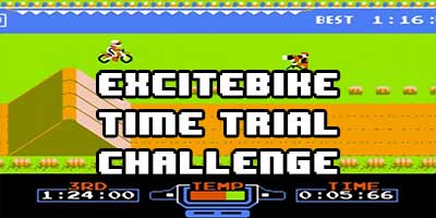Excitebike Nes Time Trial Challenge at MeggaXP V!